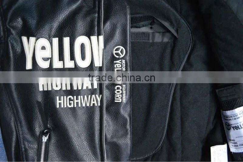 PU leather motorcycle jacket design/any logo available