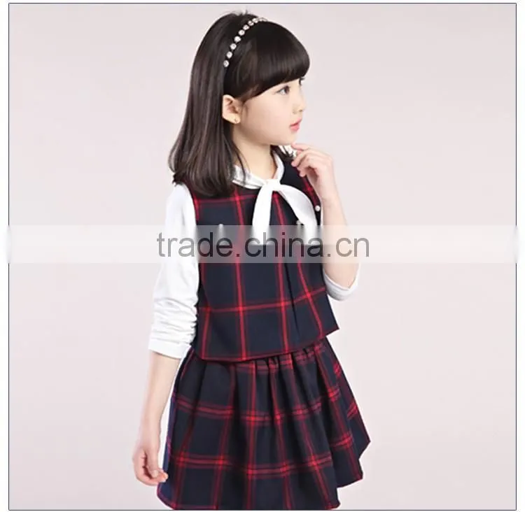 Girls Check Dress School Uniform Manufacturer Guangzhou China