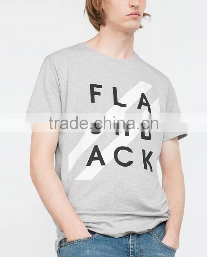 New style fashion design letter printed custom t-shirt wholesale China