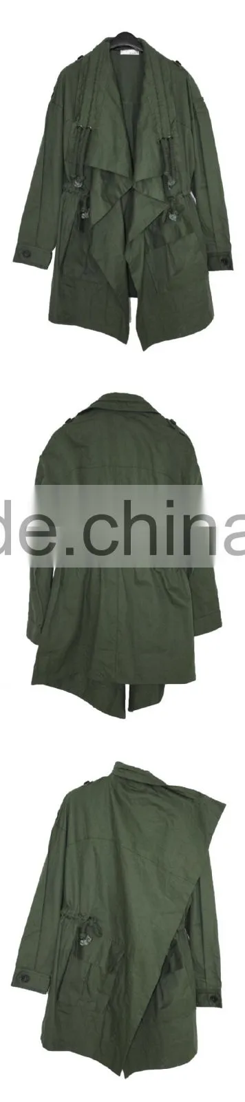 2014-2015 ladies trench coats green fashion spring trench