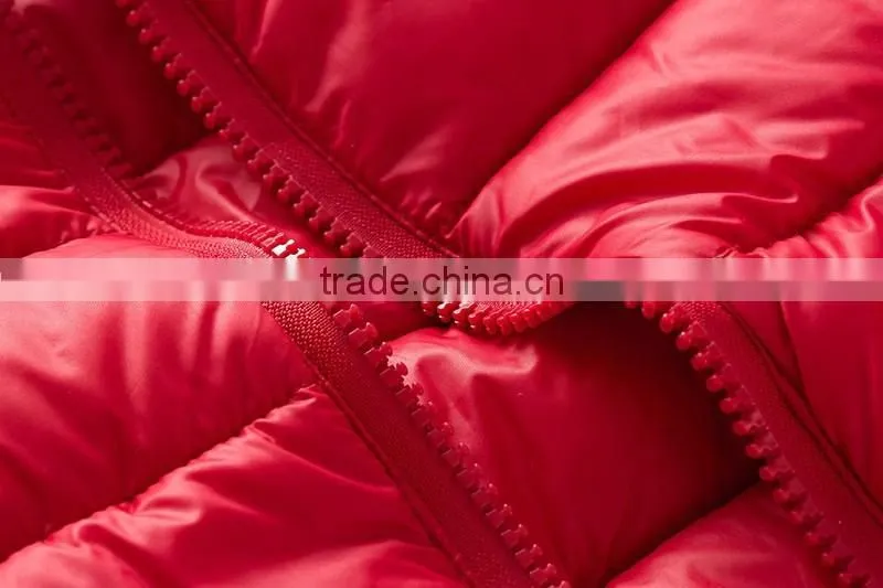 custom high quality womens winter lightweight and warm goose down feather filled padded jackets