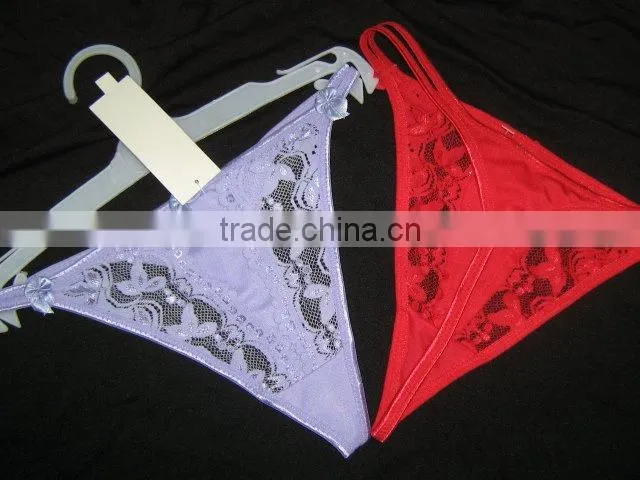 ladies underwear cotton women's low-waist lace briefs panties 0462#