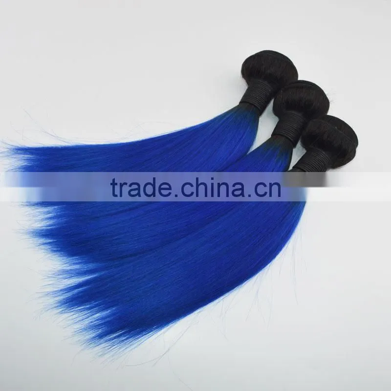 Quality 8a grade virgin hair colored two tone hair weave