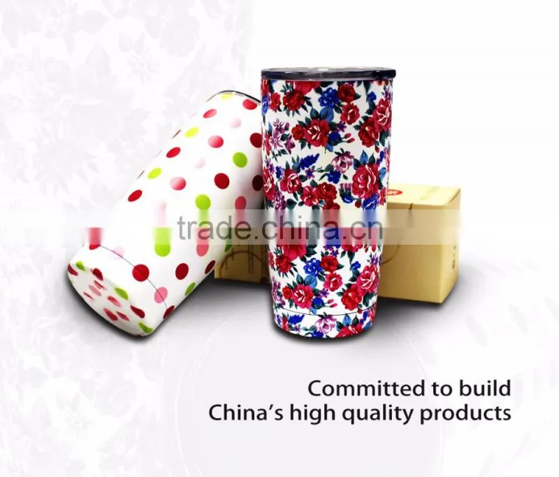 Double Wall Vacuum Mugs Powder Coated Tumbler Coffee Mug