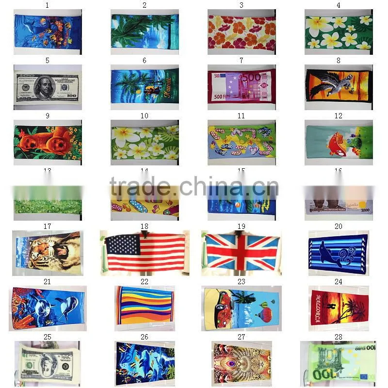 yiwu manufacturer stock lot towel for beach