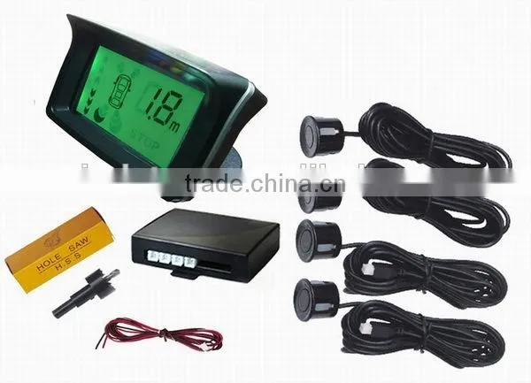 2015 Cheapest Colorful LCD Car Parking Sensors LCD Display Monitor Car Parking Sensor System