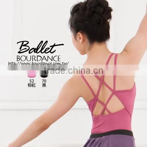 2014 2015 Girl double straps leotard dancewear