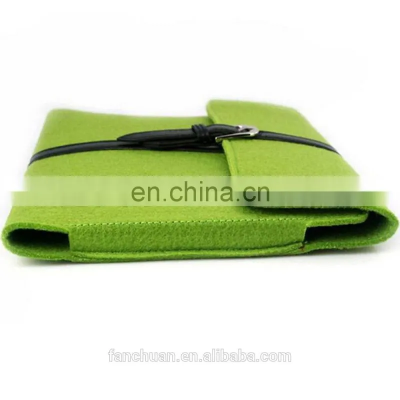 Special Design Attractive Red Felt Laptop Bag