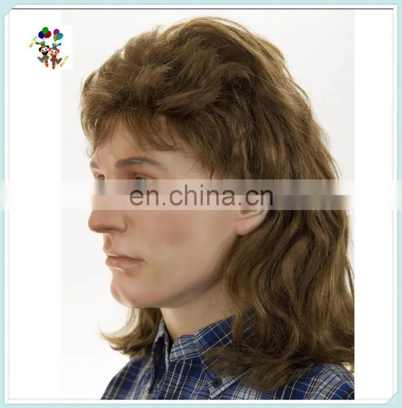 80's Mens Fancy Dress Pat Sharp Mullet Carnival Wigs HPC-0009