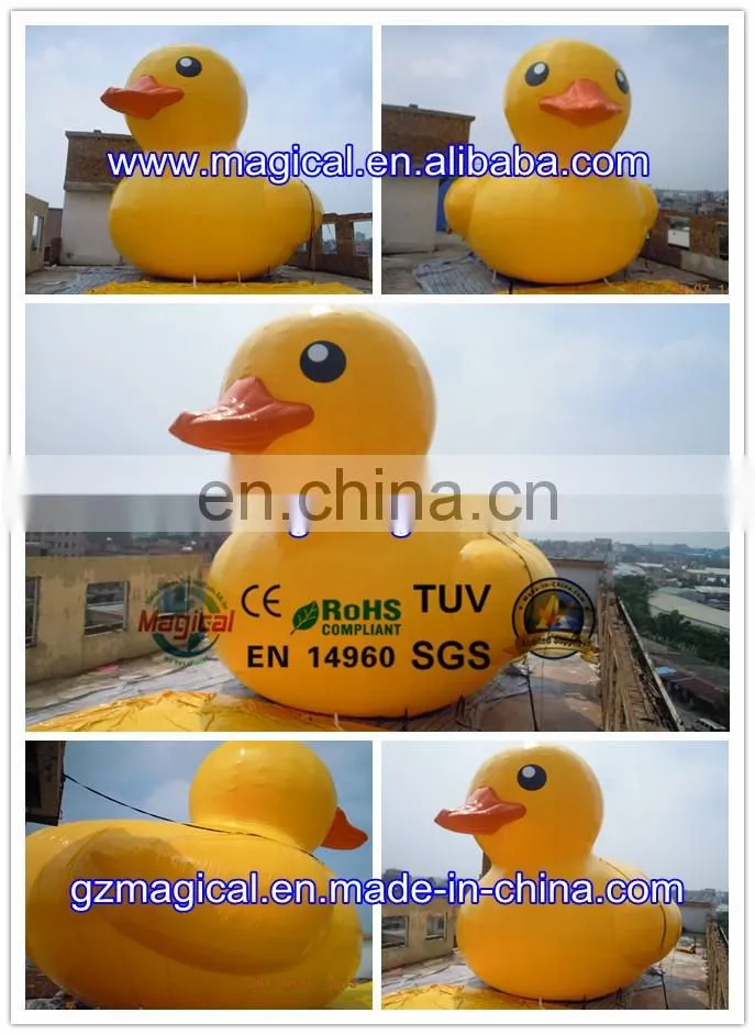 big airtight yellow buoy giant inflatable promotion duck