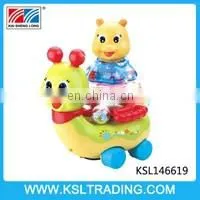 Plastic educational rocking horse electric toy with music
