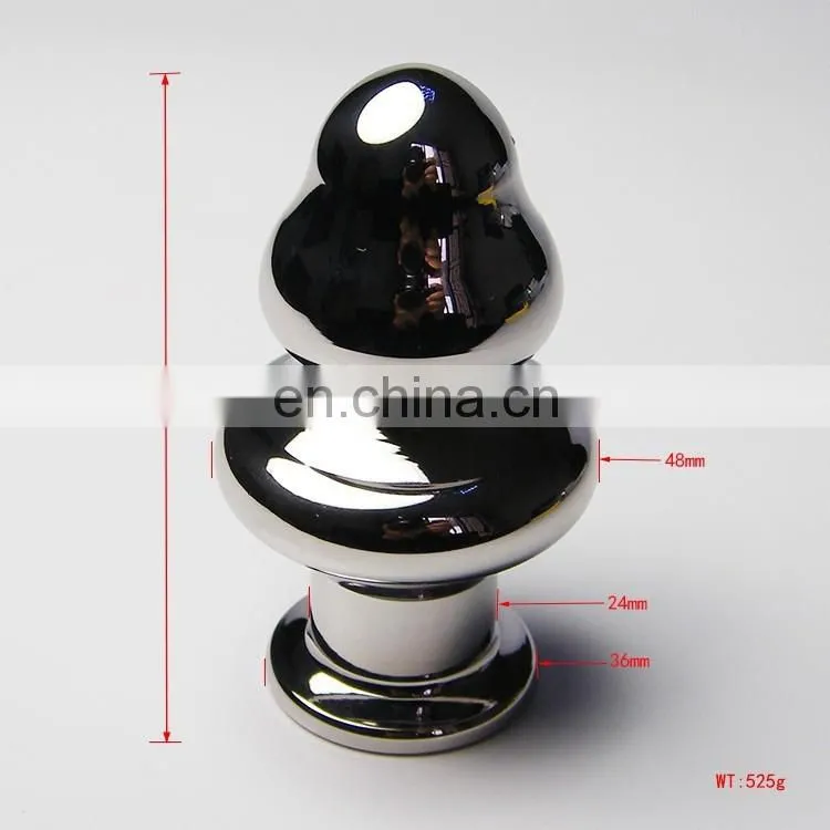 mushroom shape flashing light anal butt plug, jewelry anal plug