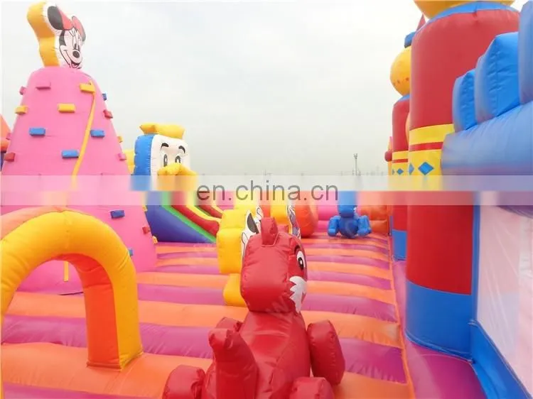 Guangzhou manufacturer produces commercial inflatable bouncer castle for kids mickey mouse inflatable bounce house for sale