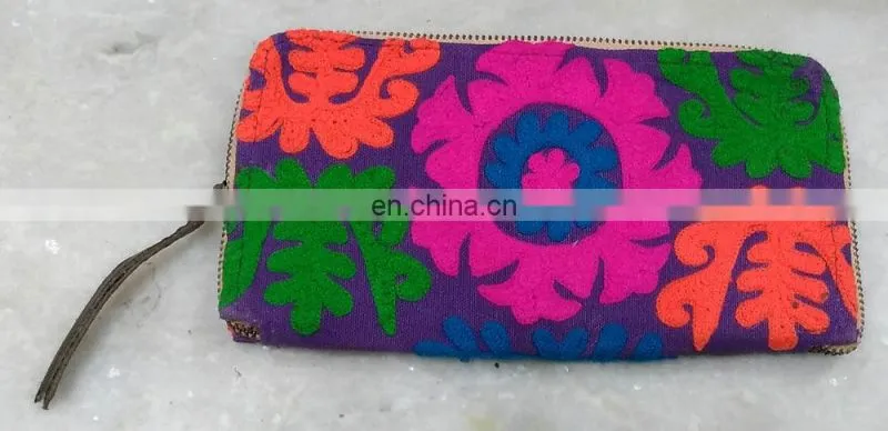 Banjara Clutch Bags For Ladies Jaipur Fine sujani Embroidery Color Full Worked,Handcrafted Designer Wholesale Gujarati Bags