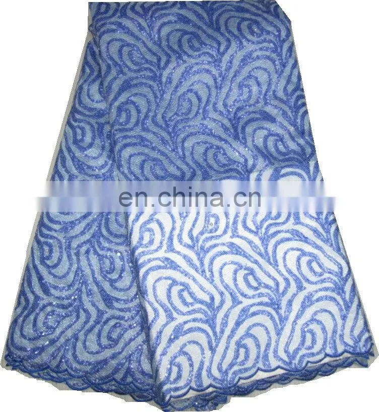 high quality african french lace/organza lace/sequin lace (FL534)