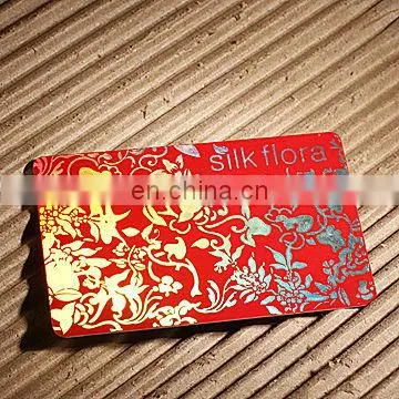 custom Stamping Laser Gold VIP Business hard Plastic Card