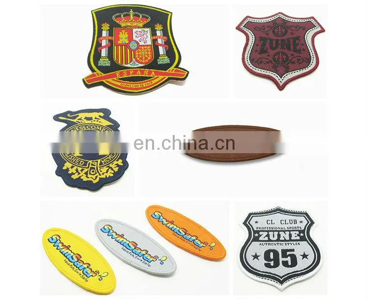 Custom Brand Logo Fabric Woven Patch/Badges For Islamic School Uniforms