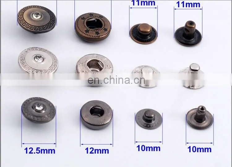 Fashion Rhinestone Metal Snap Button BM10163