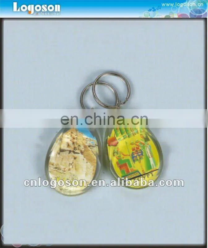 cheap insert clear plastic photo keychains