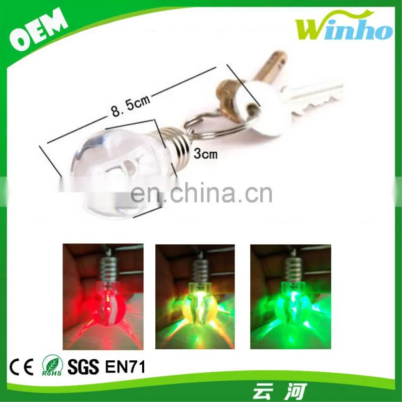 Winho creative led light bulb shaped keychain