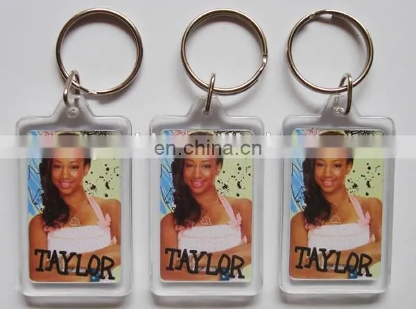 Heart shape acrylic keychain Custom shape acrylic keyring