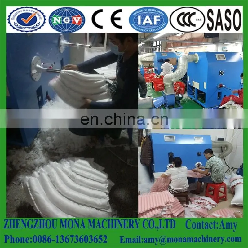 cushion toy / pillow filling machine fiber opening machine and pillow filling machine