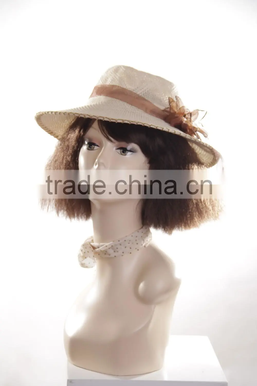 Fiberglass Female Head Mannequin Realistic head manikin Cheap Model H1032