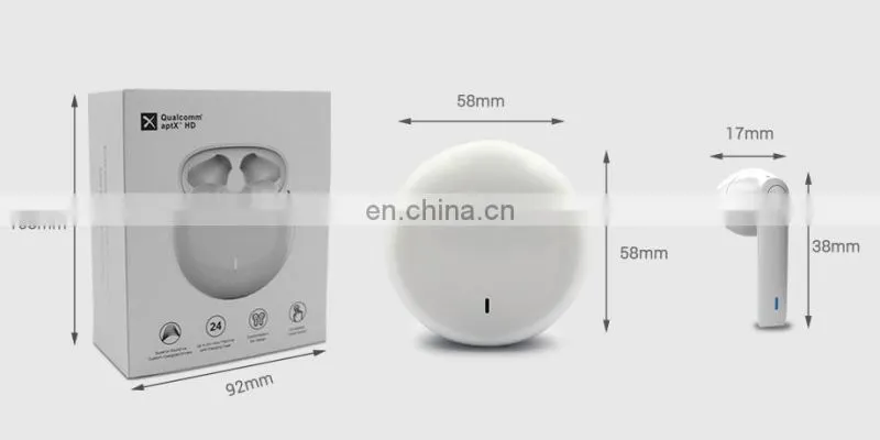 QCC3020 tws earpiece BE70 earphone long music display earbuds stereo headset with charging box