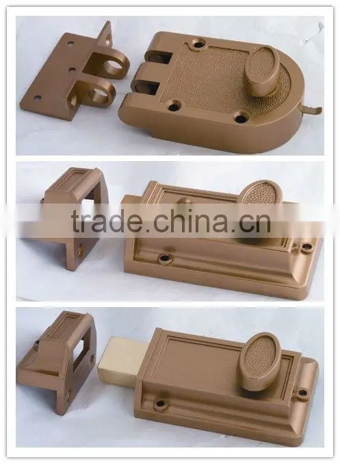 Heavy Duty Zinc Alloy Jimmy Proof with Brass cylinder