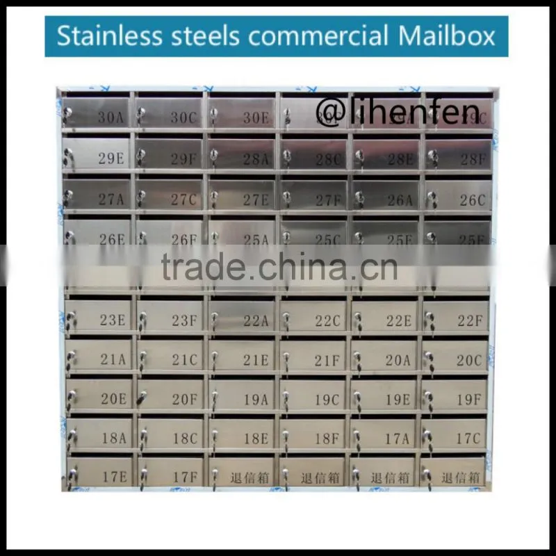 Stainless steels Combination lock mailbox