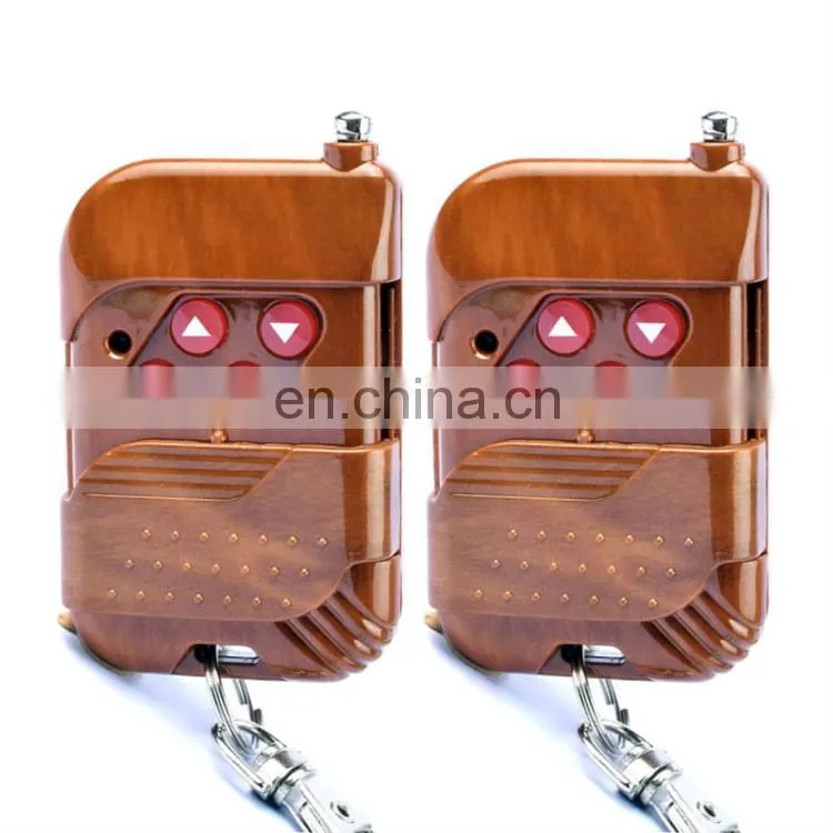433.92MHZ wireless remote control push cover 4 key mahogany fixed code RF remote control