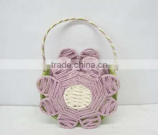 flower-shape handmade paper decoration colorful baskets