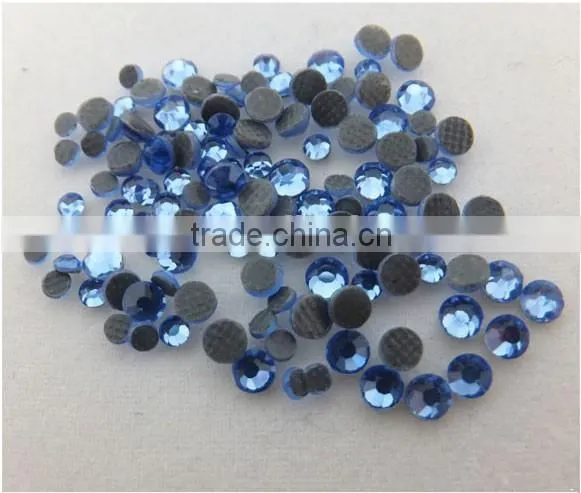 Light Blue Light Sapphire Hot Fix Stone for Festival Dress with Good Quality