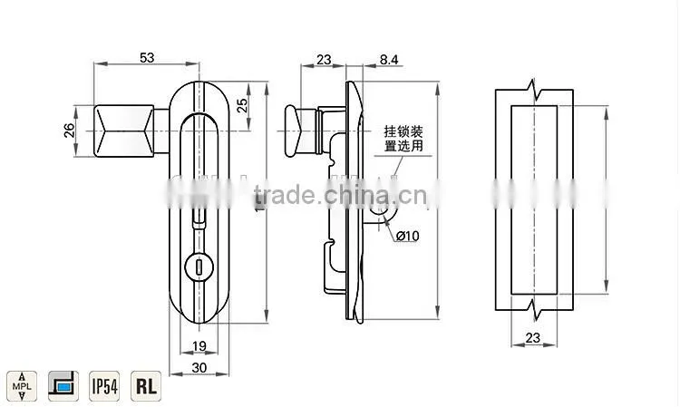 High Reliable cubicle Lock