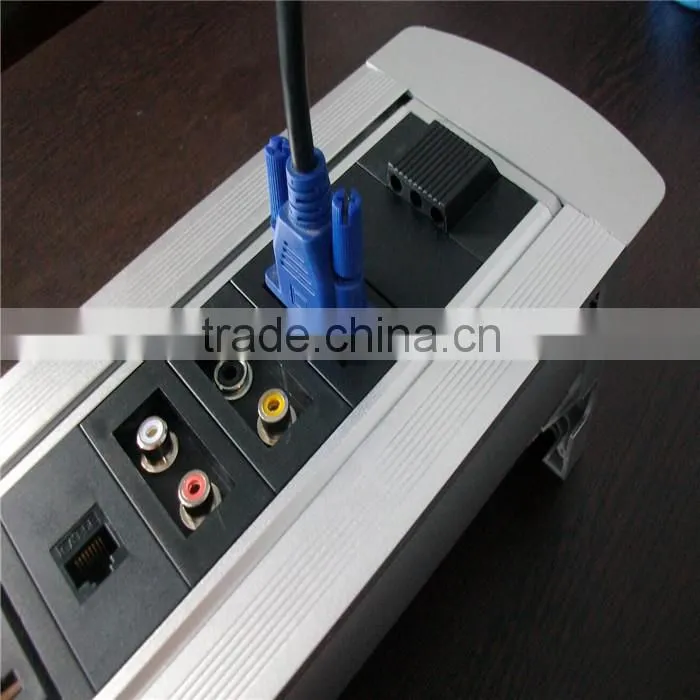 CE Approved Hidden Professional Black/Silver Electric Flip Socket