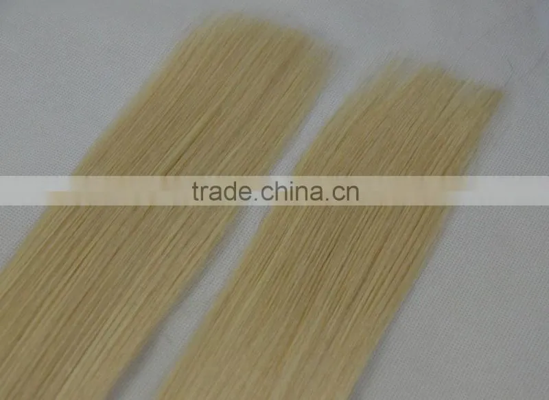 Europea virgin hair bows bulk, blonde remy hair for weaving