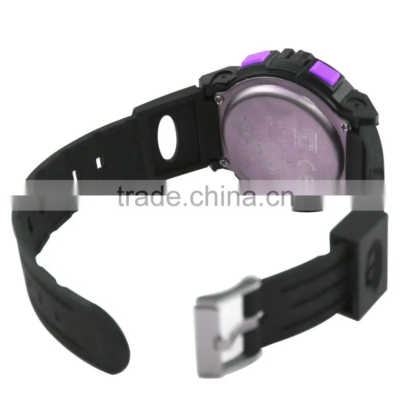 DW166_PU Purple color Digital Rubber Chrono, Timer, Alarm ,health monitor watch