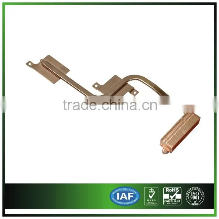 customized copper heat pipe cross fin heatsink