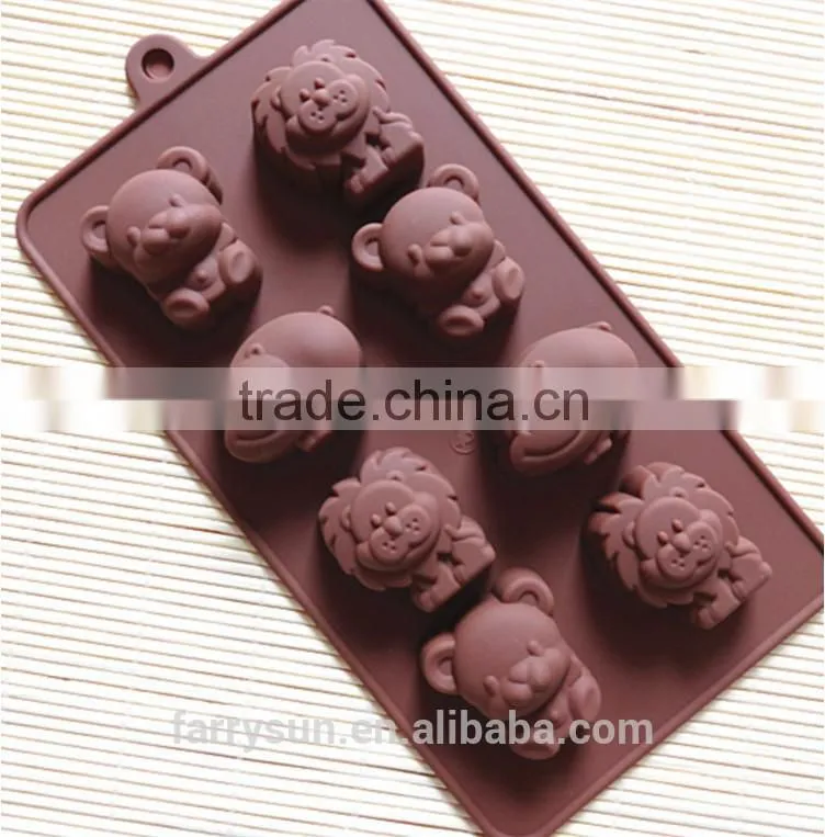 Animal shaped silicone mold for sweets,new style 3d silicone cake mould silicon baking mould,silicone jelly cake chocolate molds