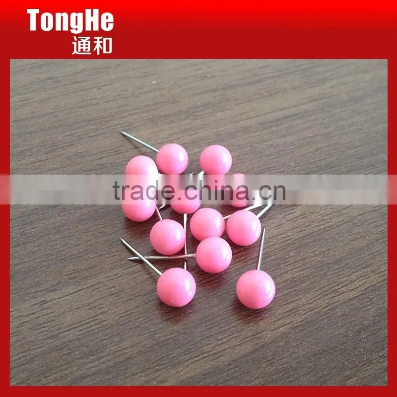 Cute Pink 6mm Ball Head Map Tacks
