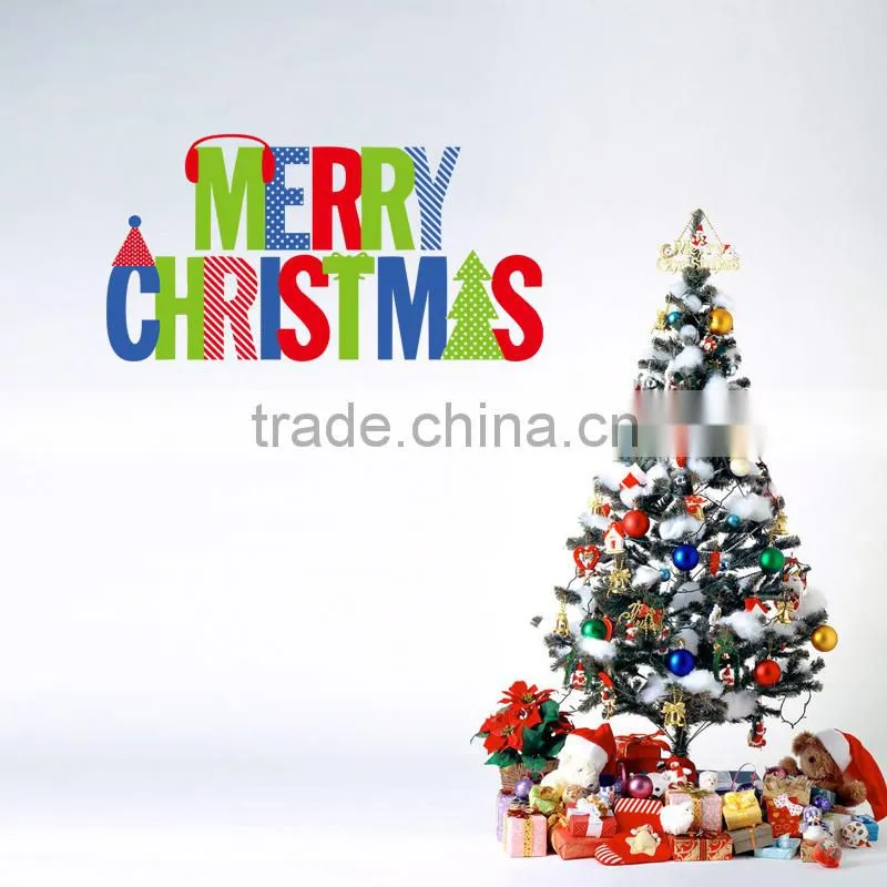 ALFOREVER Mix color design vinyl Merry Christmas design sticker