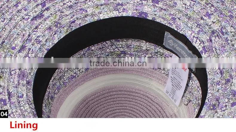 Summer hot selling handmade straw hat with wide brim