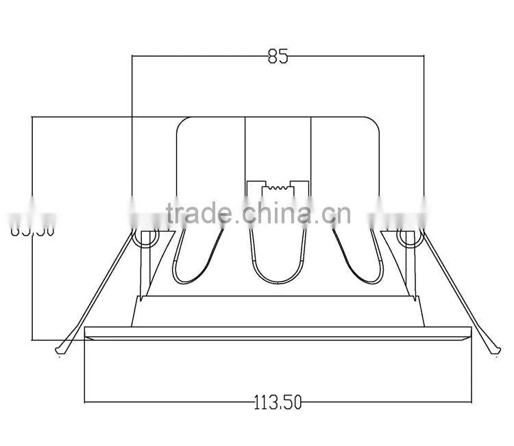 10W SMD LED Down Light Kit Cutout 90mm with CE SASO IC-F certificated