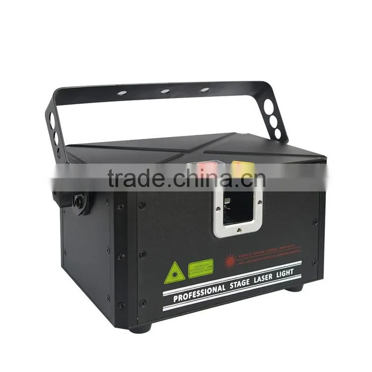 2W 25K ILDA Animation Laser Light DMX Control Stage Laser Projector DJ Disco RGB Laser Lighting