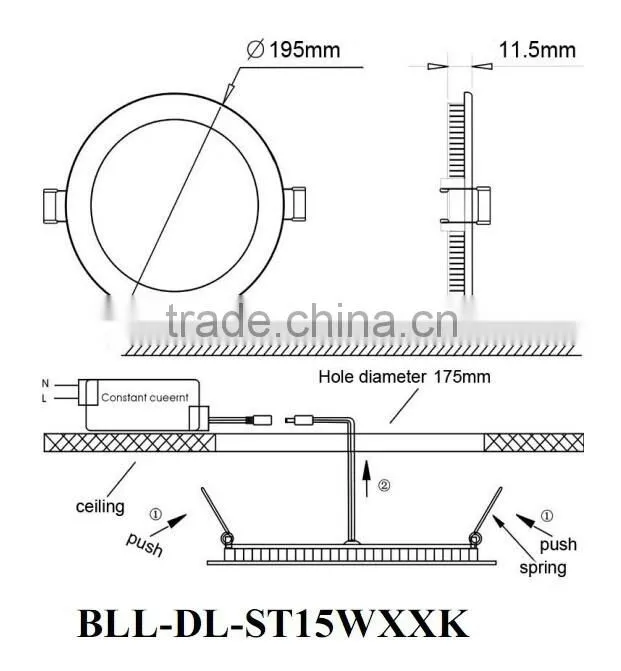 Newest 2 years warranty Super slim LED Downlight CRI 95 15w downlight led