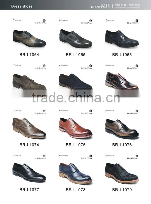 Goodyear welt construction leather outsole man leather dress shoe