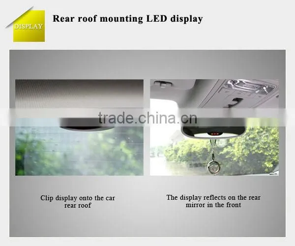 Car radar monitor sensor LED display system