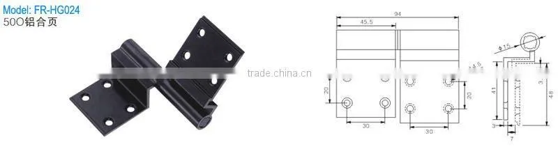 double door aluminum alloy handle