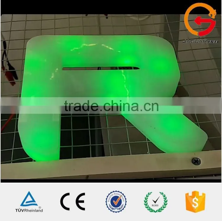 2016 innovative shop decor acrylic led color changing lighting letter sign
