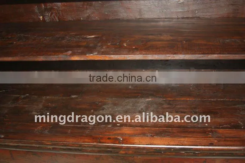 Chinese Antique Red Gansu Cabinet With Two Drawer Two Door 95*30*85cm